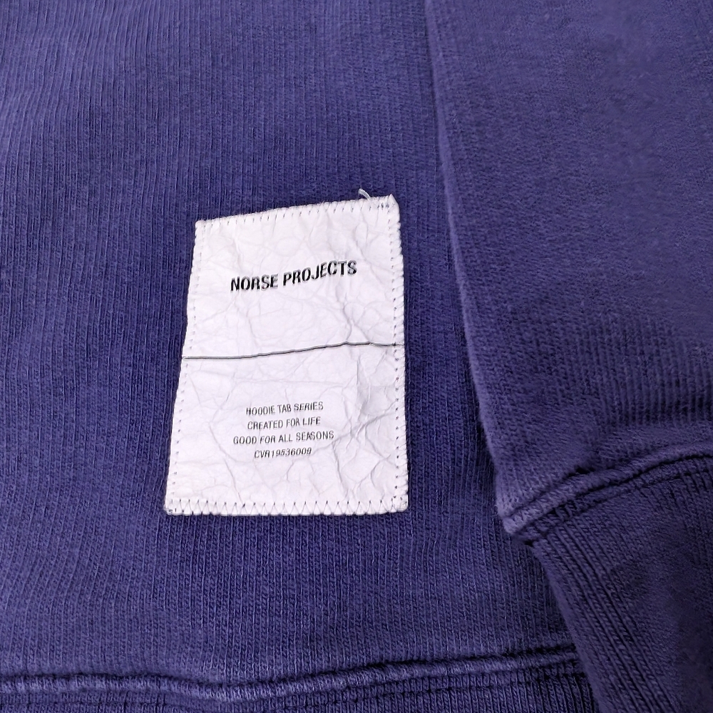 Norse Projects Fraser Tab Series Hoodie Pullover Sweatshirt Men's Size Small - Picture 6 of 8